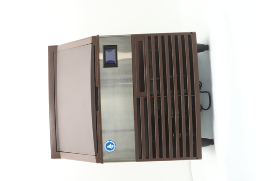 Máquina automática de fazer gelo de aço inoxidável LZ-150 com painel de controle touchpad e capacidade de 60