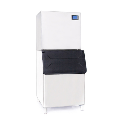 280kg/24hrs refrigeração por água Crescent Ice Cube Maker com painel de controle de touchpad elétrico