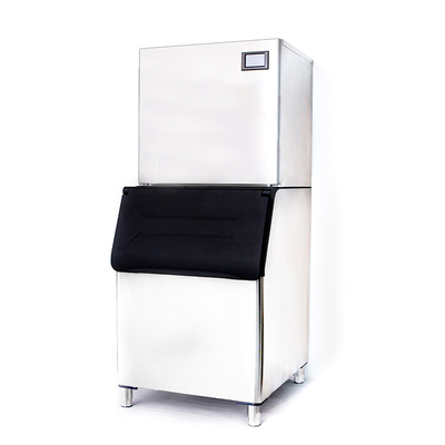 280kg/24hrs refrigeração por água Crescent Ice Cube Maker com painel de controle de touchpad elétrico