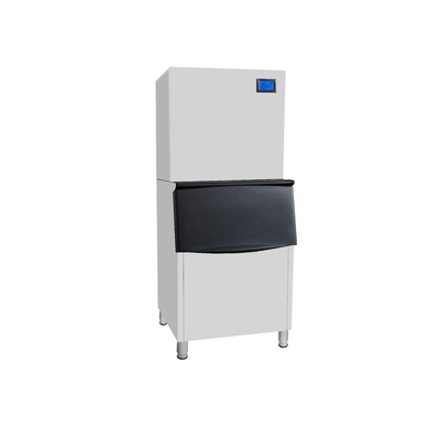 280kg/24hrs refrigeração por água Crescent Ice Cube Maker com painel de controle de touchpad elétrico