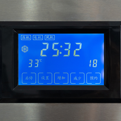 Máquina de fazer gelo em flocos de grande potência com painel LCD avançado e rendimento de 465 kg