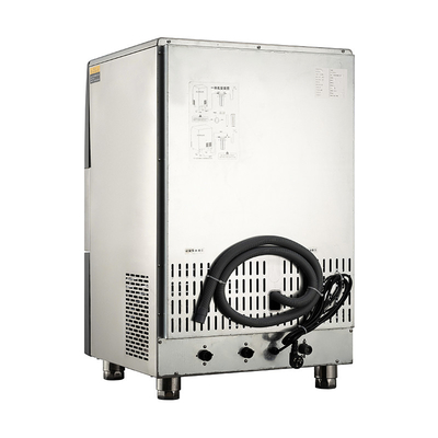 Economização de espaço Máquina automática de gelo de crescente 50kg Capacidade de armazenamento de gelo R22 refrigerante