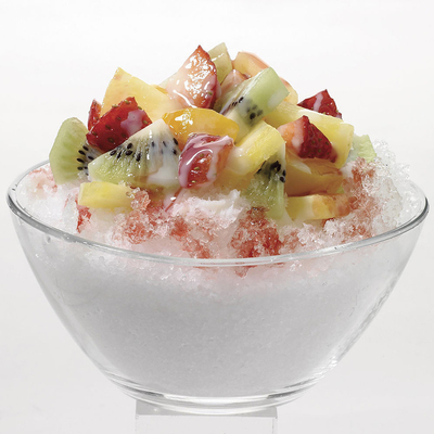 Máquina de gelo raspado Bingsu de 26 kg, durável e conveniente, fabricada com 320W de potência de entrada