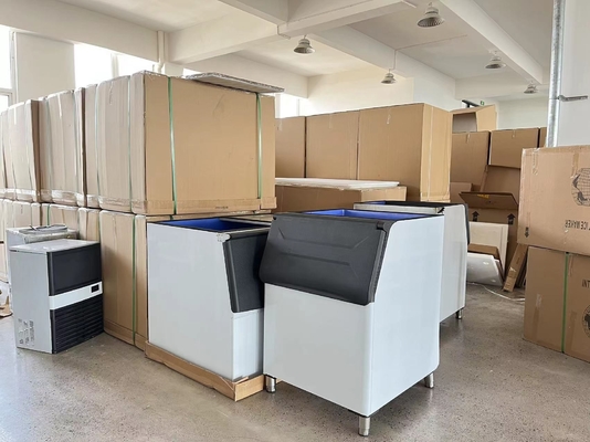 1236*600*670mm Máquina de fabricação de gelo comercial de grande capacidade para produção de gelo em grande escala