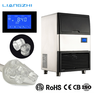 Máquina de gelo totalmente cilíndrica de 220 V 28 kg LZ-60 de 24 horas com compressor Embraco
