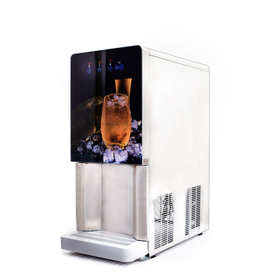 R404a Máquina elétrica de cubos de gelo para refrigerantes com dispensador de água e funcionamento simples