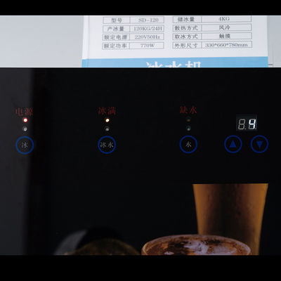 220V Voltagem Multifuncional Indicadores Claros Máquina para Cubo de Gelo Água 4kg Armazenamento de Gelo