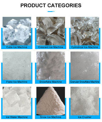 Refrigeração a ar LZ-220 Máquina de gelo granular comercial para armazenamento de alimentos 30kg Armazenamento de gelo