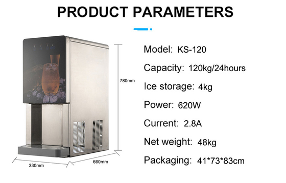 330*680*780mm KS-120 Máquina personalizada de fazer gelo e dispensador de água com dispensador