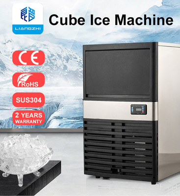Comércio 30kg capacidade de armazenamento de gelo LZ-120 Ice Cube Maker 2024 Shenzhen Cube Ice Machine