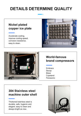 660*720*820mm LZ-150 máquina de gelo de cubo com compressor Embraco a preços acessíveis